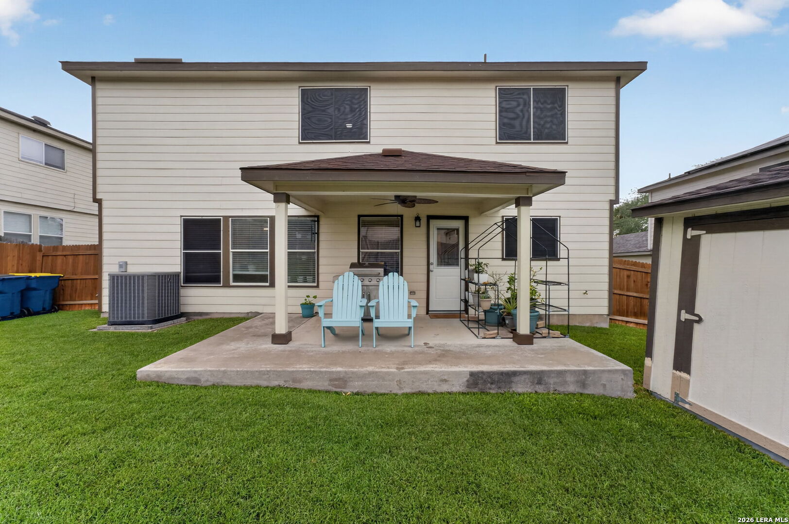 217 Willow Run Cibolo, TX 78108 - Photo 35 of 41 a front view of house with yard and outdoor seating