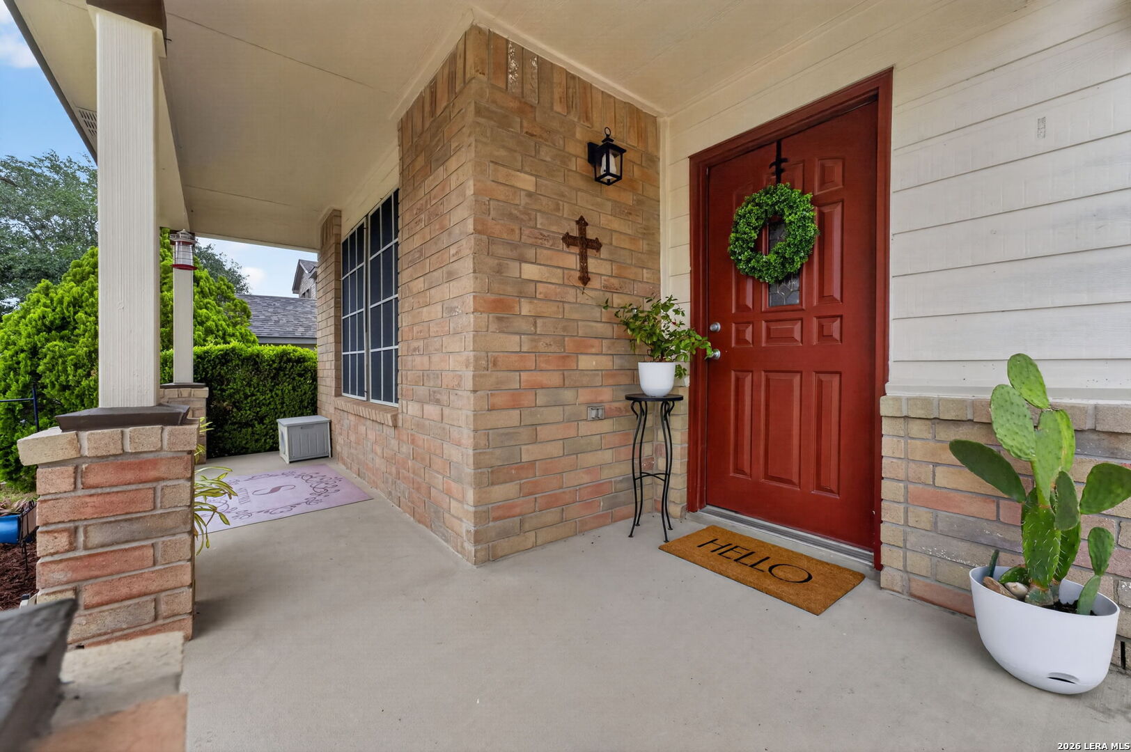 217 Willow Run Cibolo, TX 78108 - Photo 6 of 41 a view of an entryway door front of house