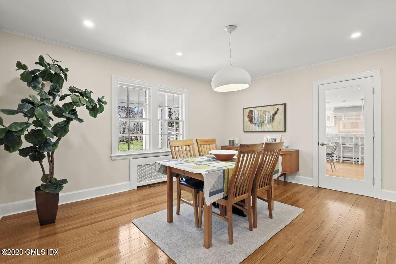 22 Linwood Avenue Riverside, CT 06878 - Photo 10 of 37 a view of a dining room with furniture window and wooden floor