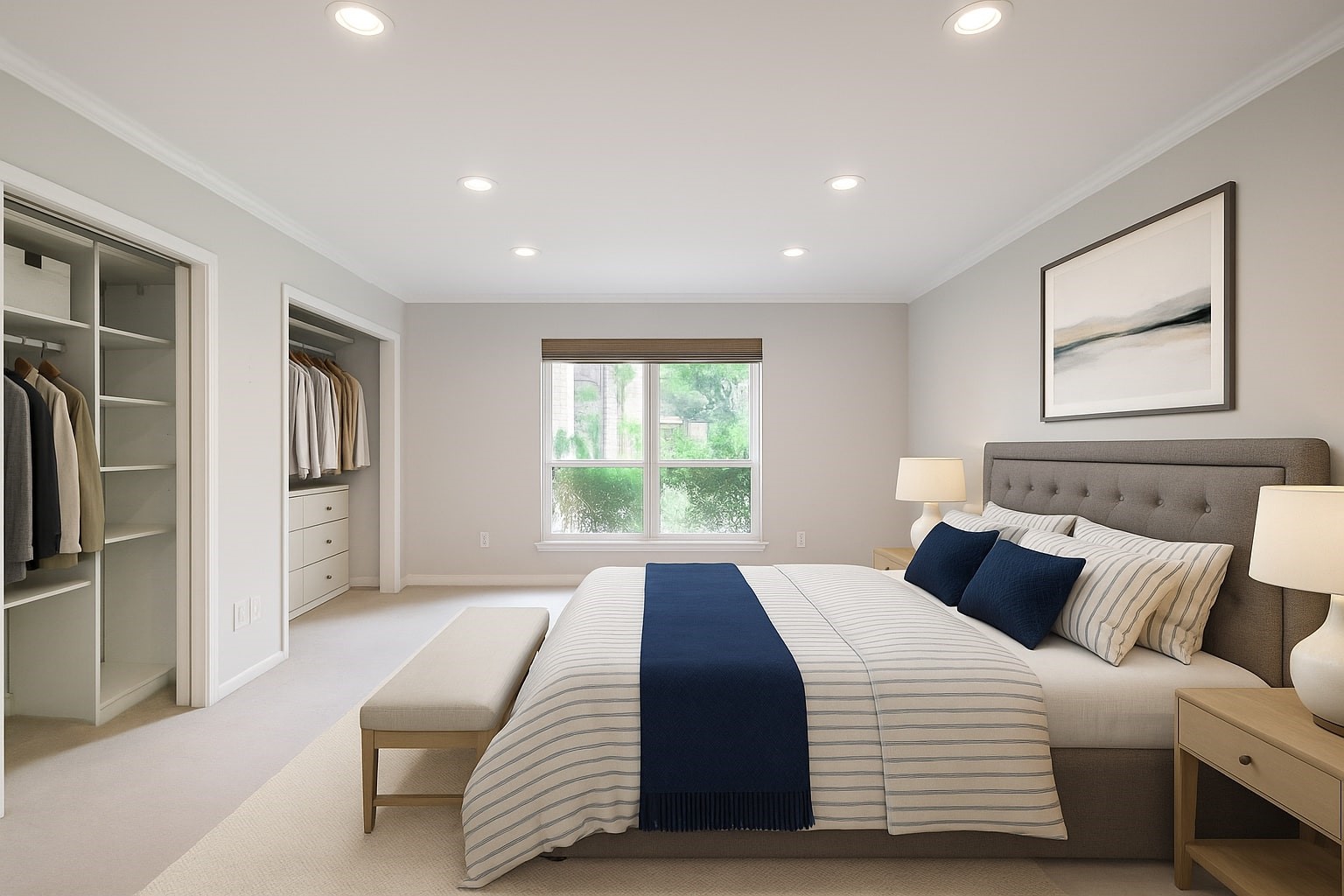 2230 South Piney Point Road, Unit 113 Houston, TX 77063 - Photo 11 of 28 A staged photo of the bedroom.