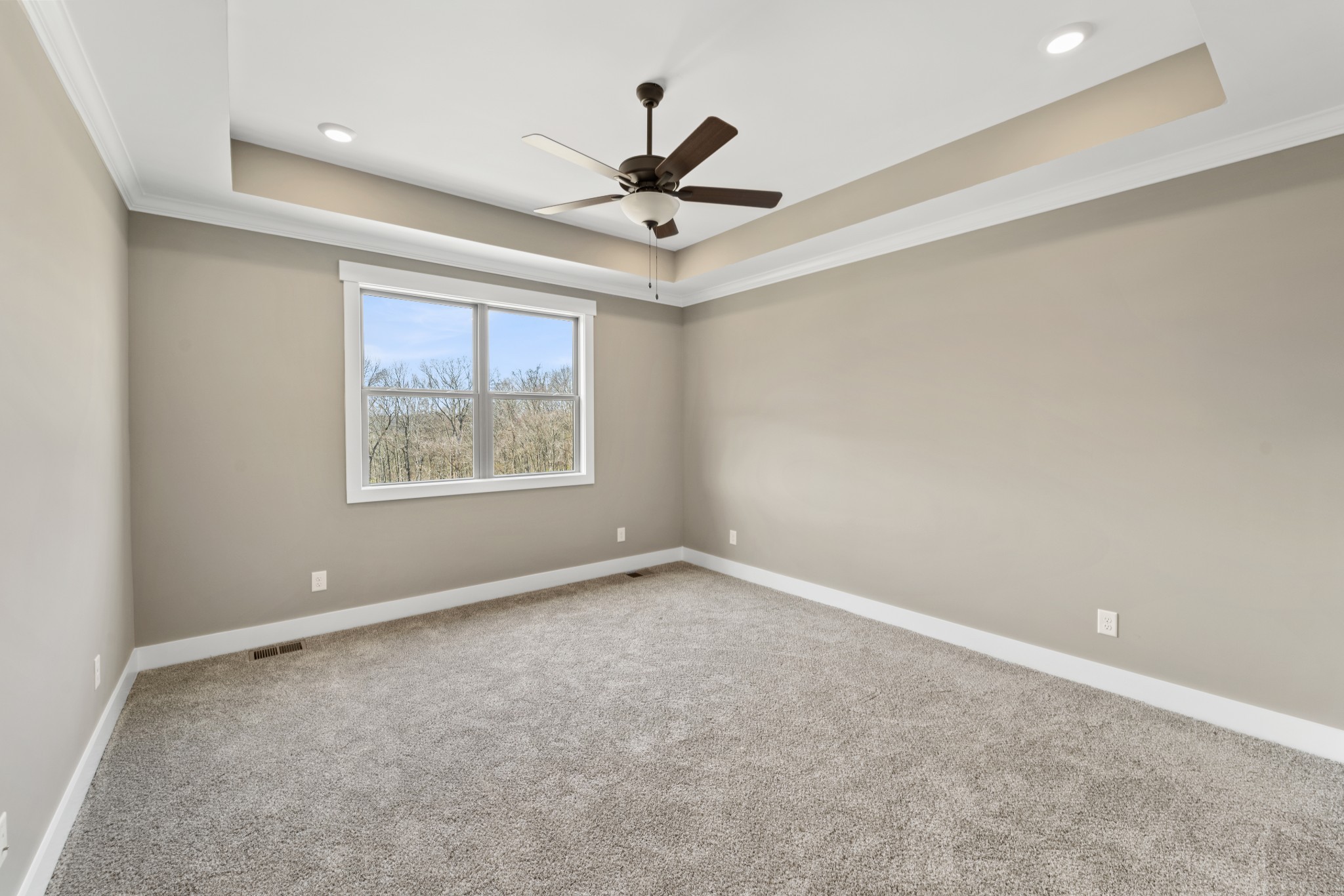 6120 Red River School Road Portland, TN 37148 - Photo 15 of 26 an empty room with windows and ceiling fan
