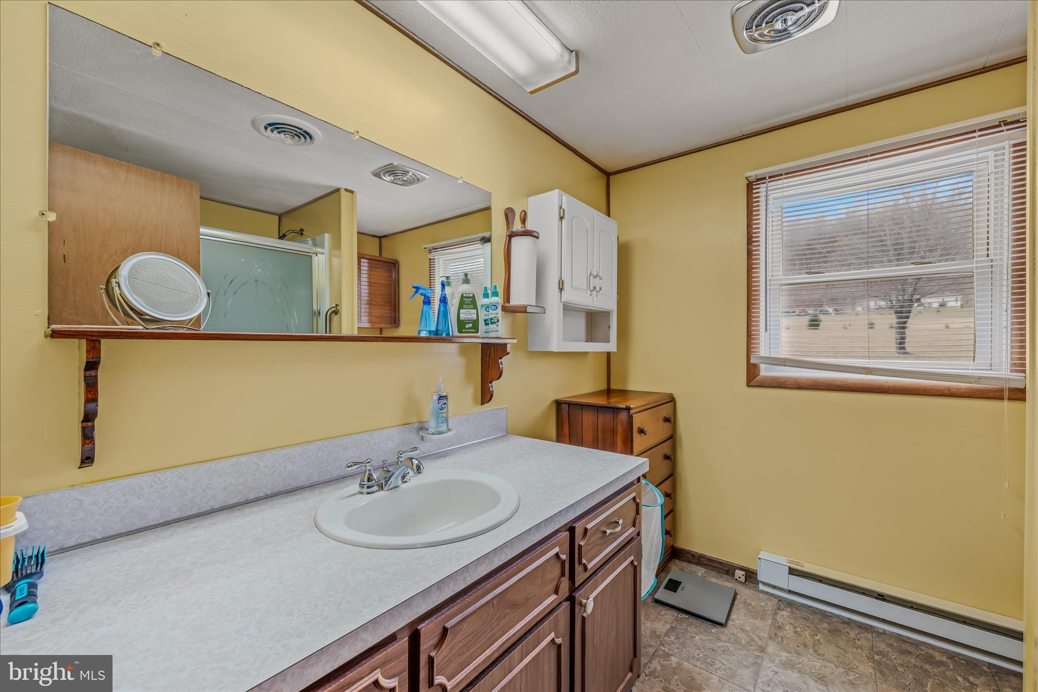 28 Gray Ridge Lane Berkeley Springs, WV 25411 - Photo 23 of 46 a bathroom with a sink and a mirror