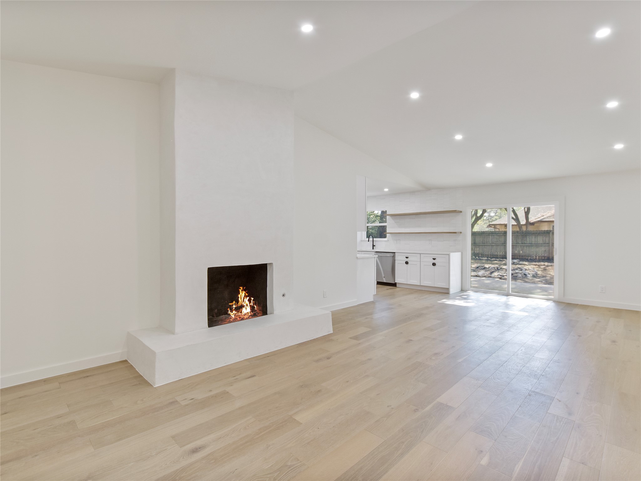5903 Gateshead Drive Austin, TX 78745 - Photo 3 of 26 a view of a livingroom with a fireplace