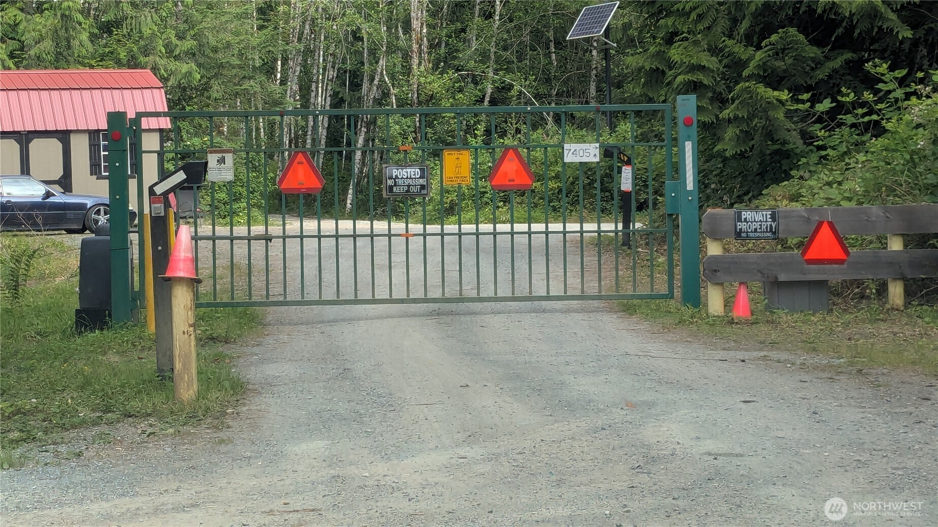 a stairs and yard in front of a house
