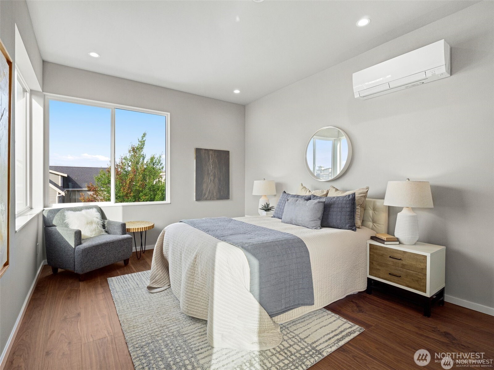 4464 Midvale Avenue North Seattle, WA 98103 - Photo 26 of 27 a bedroom with a bed and a couch