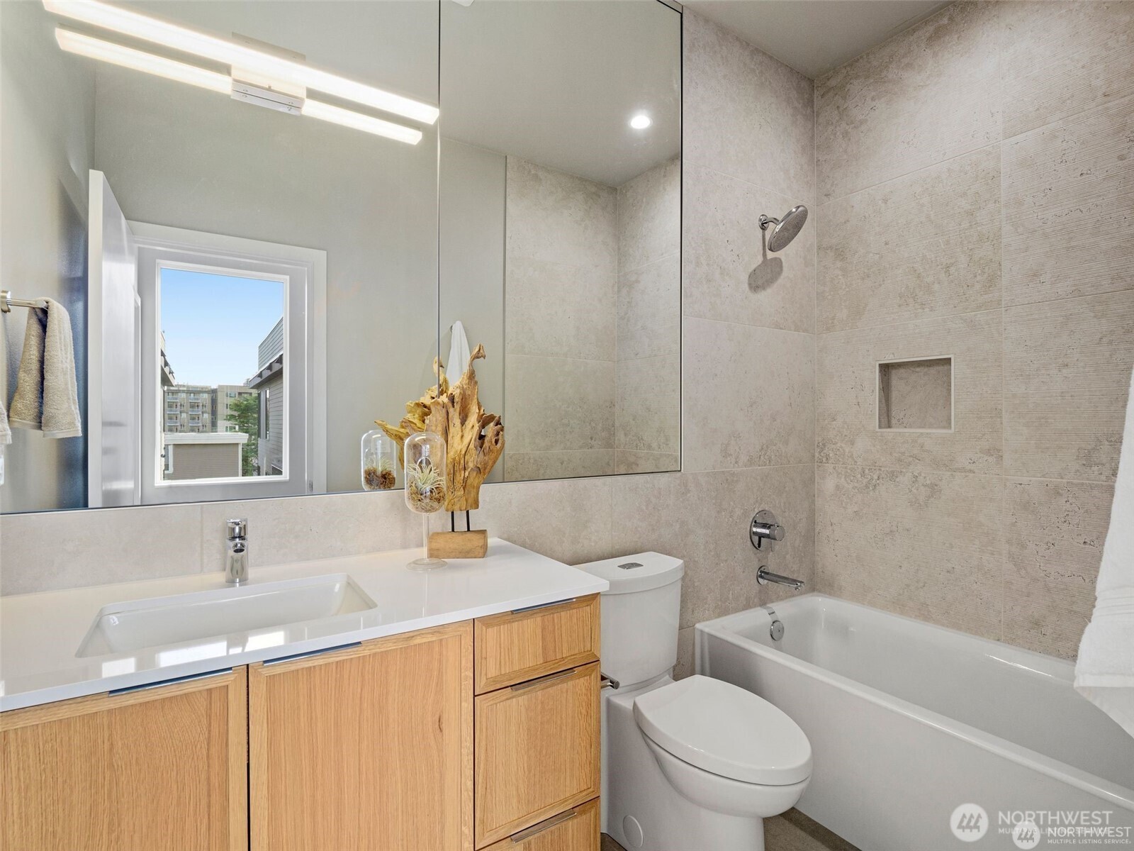 4464 Midvale Avenue North Seattle, WA 98103 - Photo 27 of 27 a bathroom with a sink toilet and shower