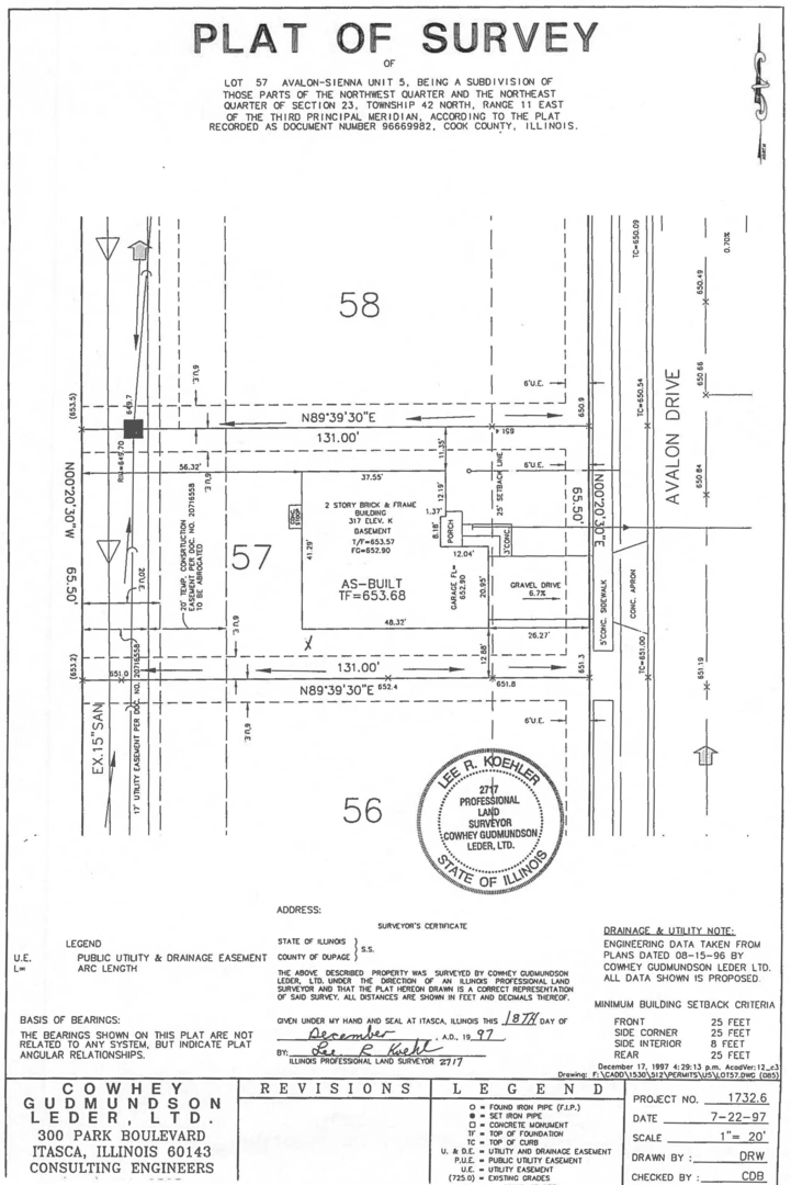 1910 Avalon Drive Wheeling, IL 60090 - Photo 31 of 36 a picture of a floor plan