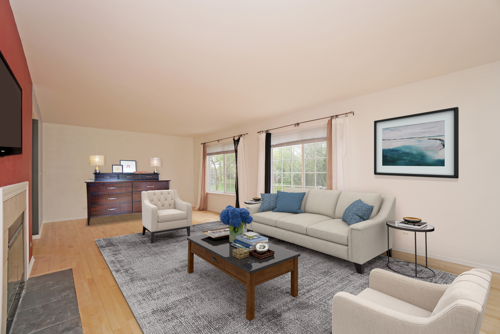 1910 Avalon Drive Wheeling, IL 60090 - Photo 7 of 36 a living room with furniture and a rug