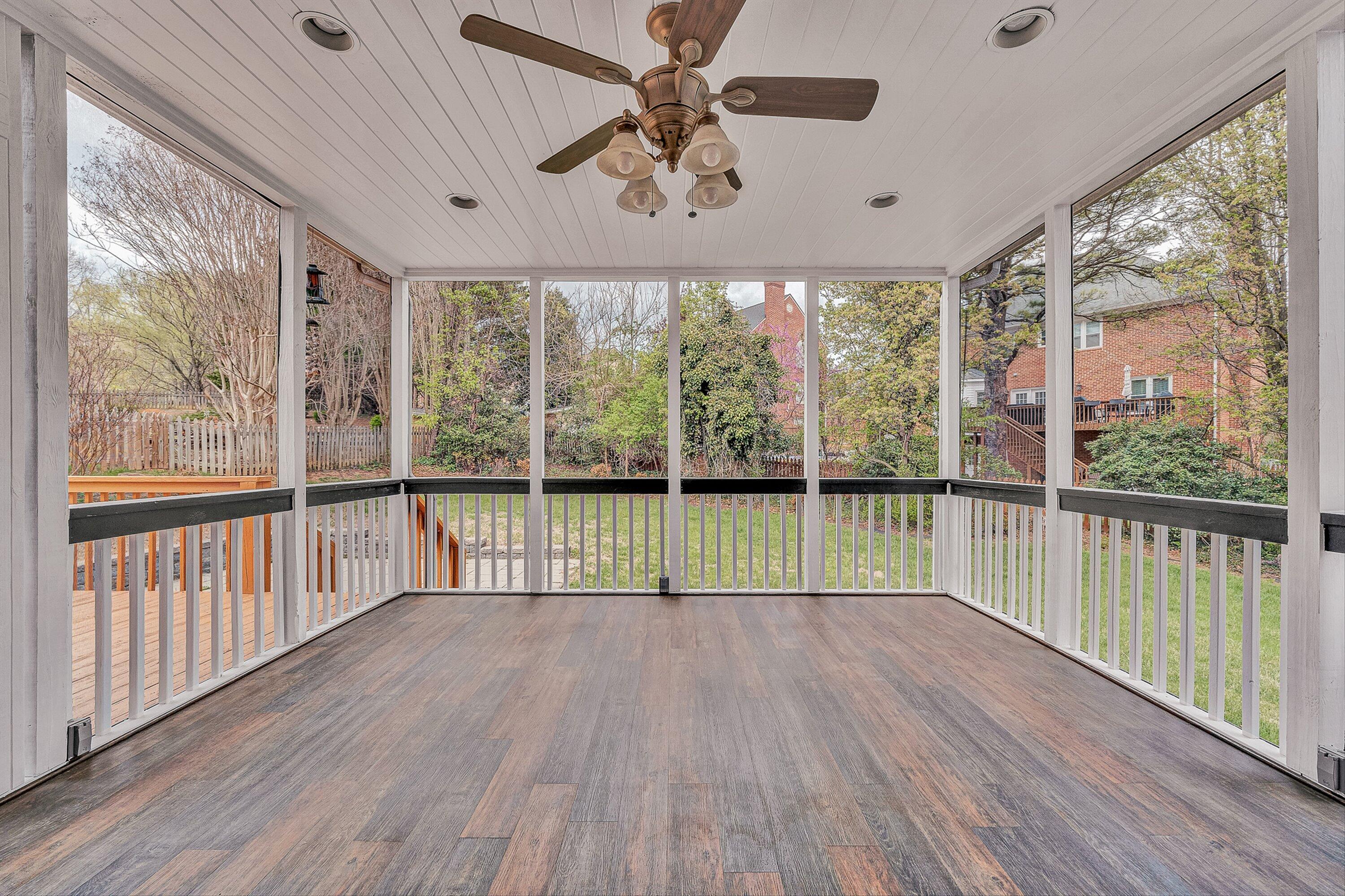 8317 Cardington Drive Roanoke, VA 24019 - Photo 16 of 43 a view of empty room with wooden floor and fan