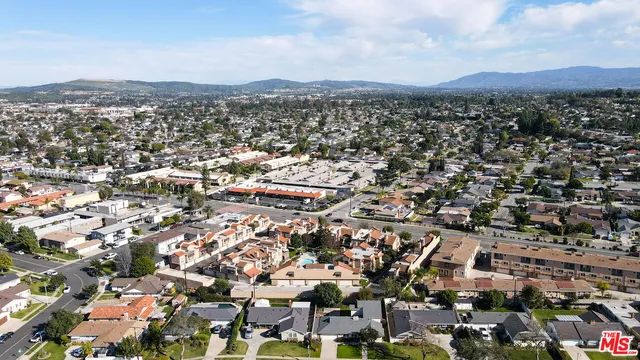 an aerial view of a city