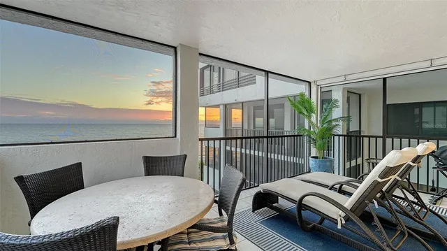 a view of a chairs in balcony