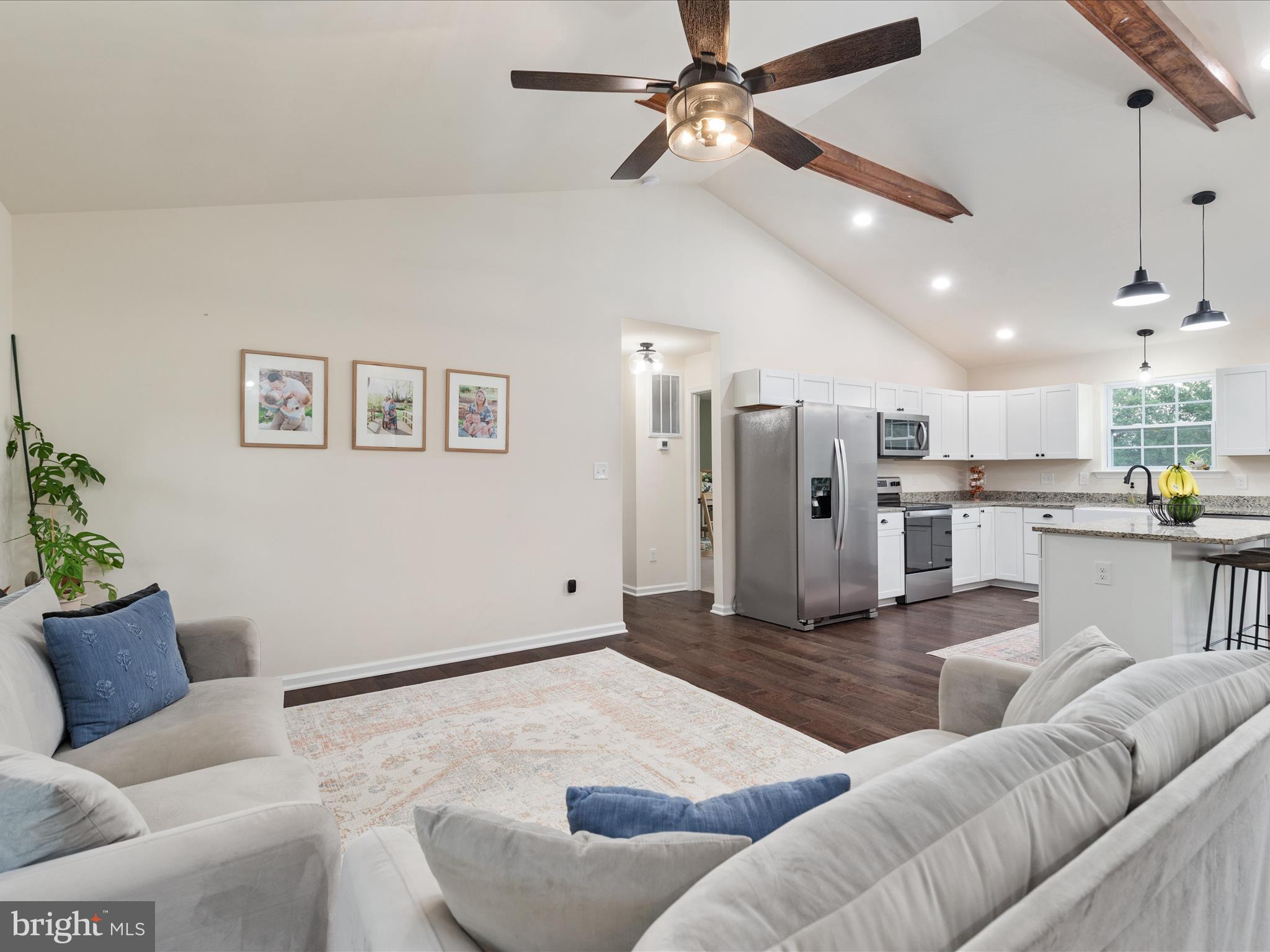 4576 Midland Road Midland, VA 22728 - Photo 6 of 39 decorative beams and overhead lighting/fan