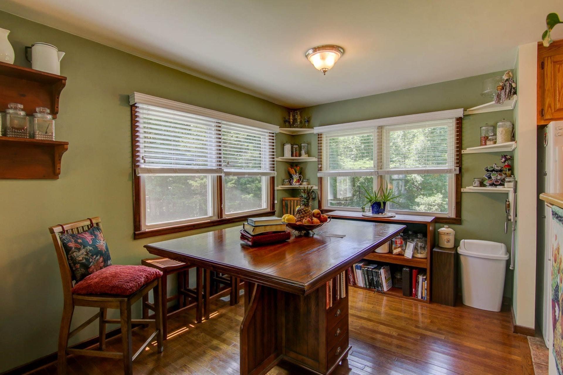 4682 Providence Church Road Ferrum, VA 24088 - Photo 12 of 43 a view of a dining room with furniture window and outside view