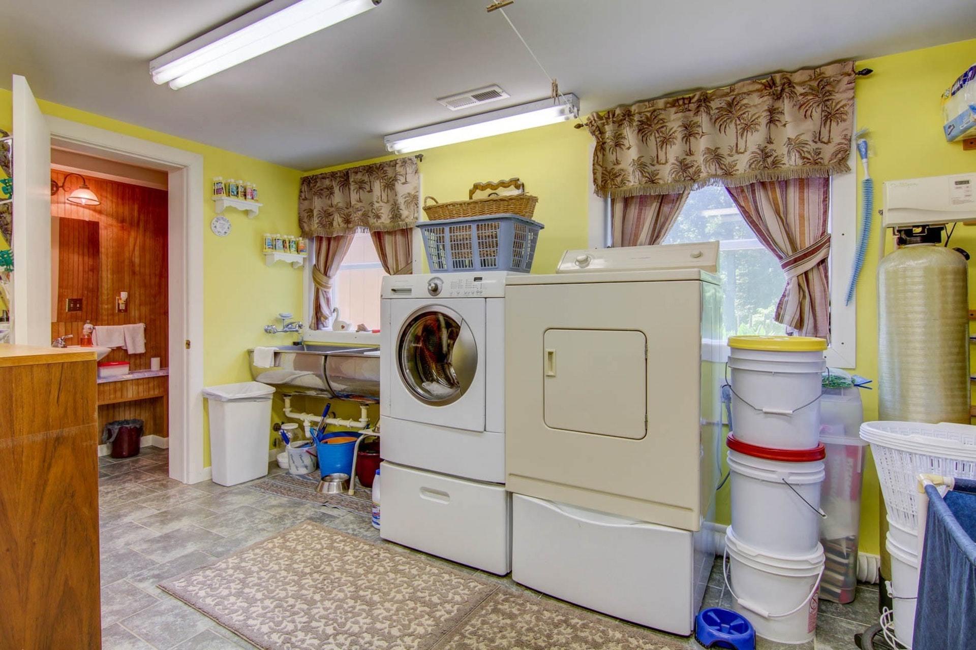 4682 Providence Church Road Ferrum, VA 24088 - Photo 30 of 43 a utility room with dryer and washer