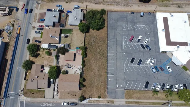 an aerial view of waterside residential houses