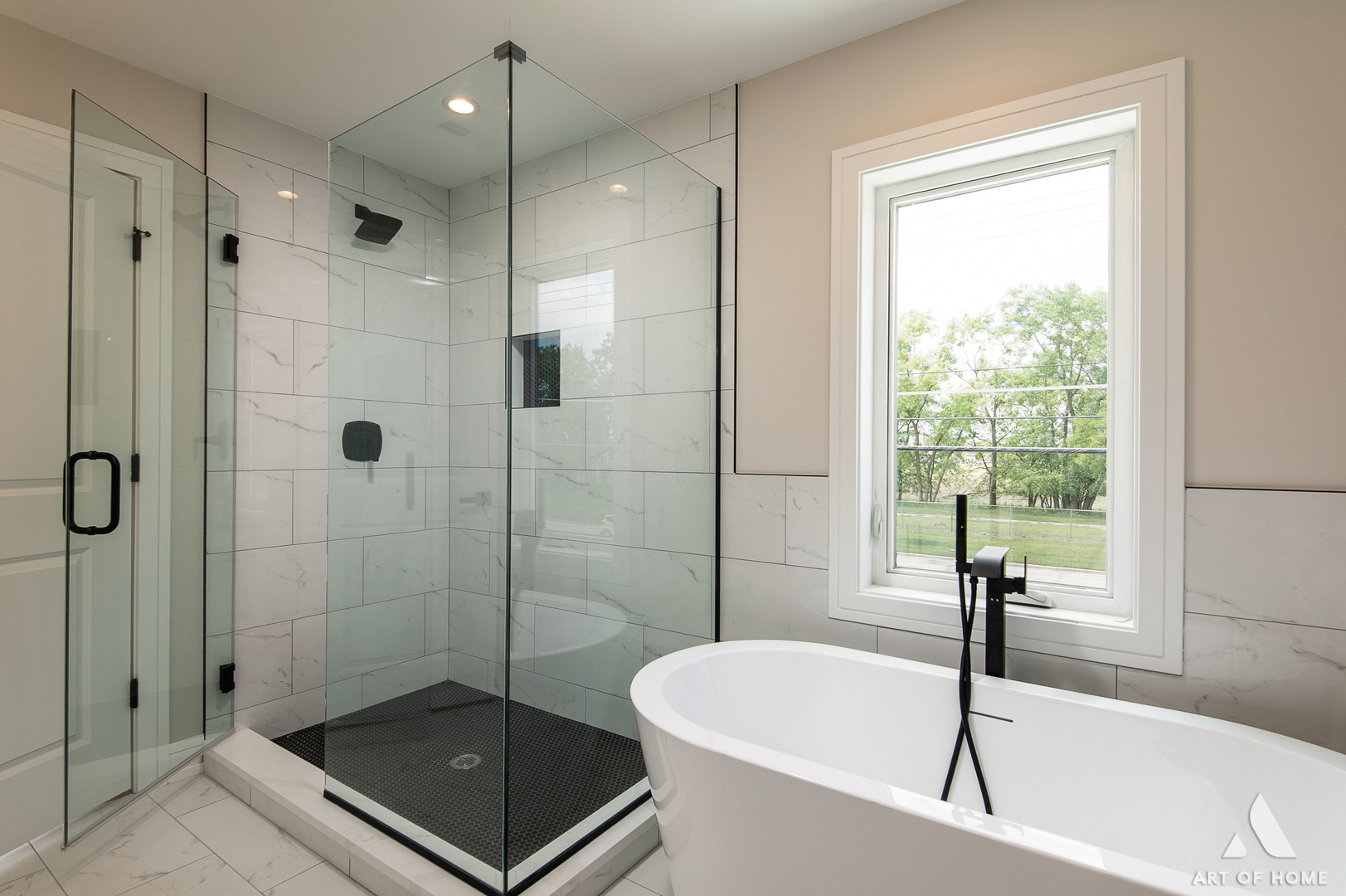 7957 West 73rd Place Bridgeview, IL 60455 - Photo 22 of 40 a bathroom with a tub shower and window