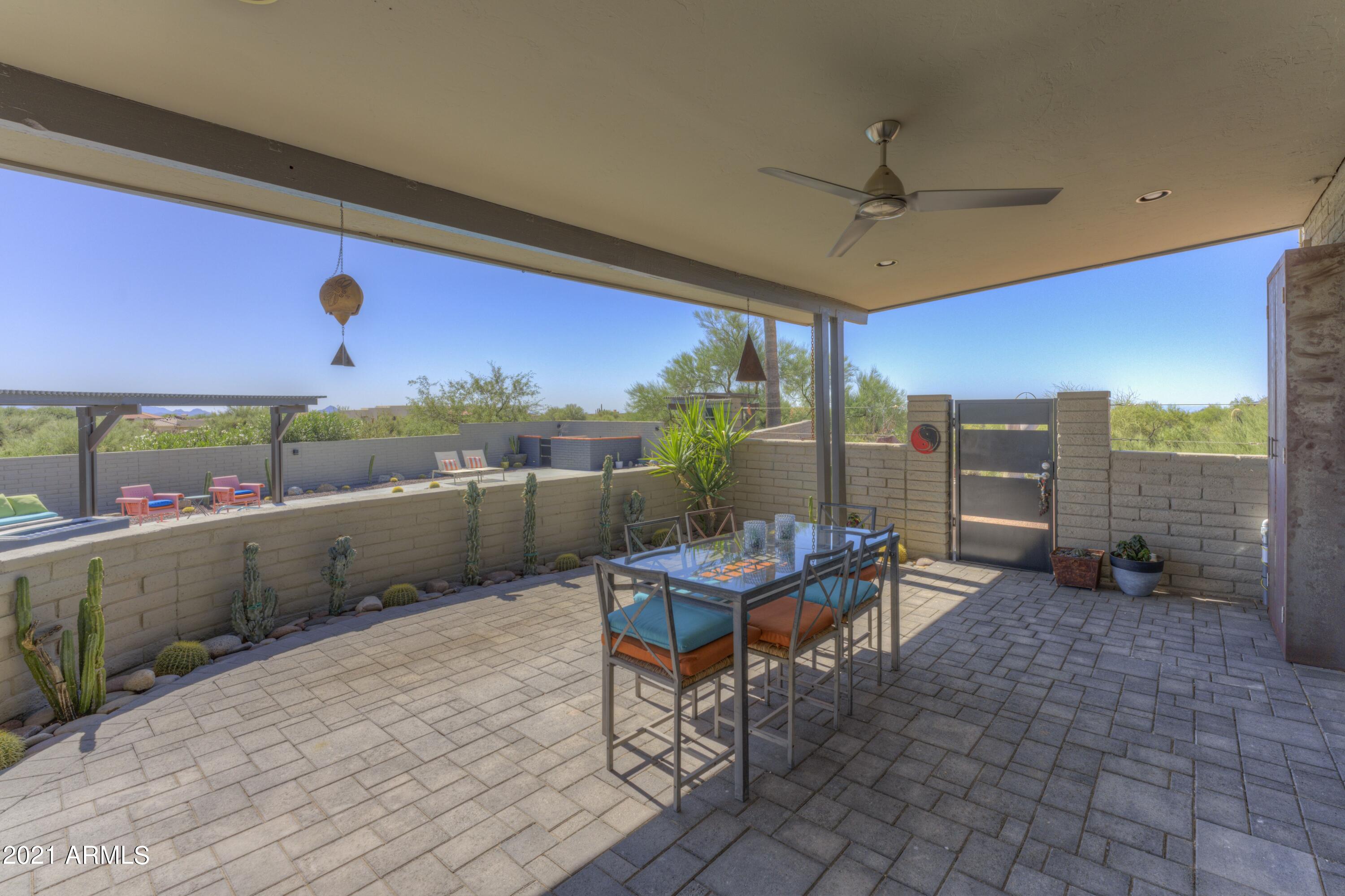 9535 Romping Road Carefree, AZ 85377 - Photo 55 of 61 Covered outdoor dining