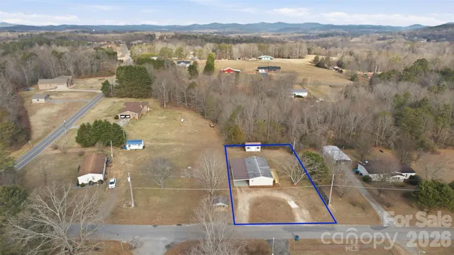 a view of a lake in middle of the town