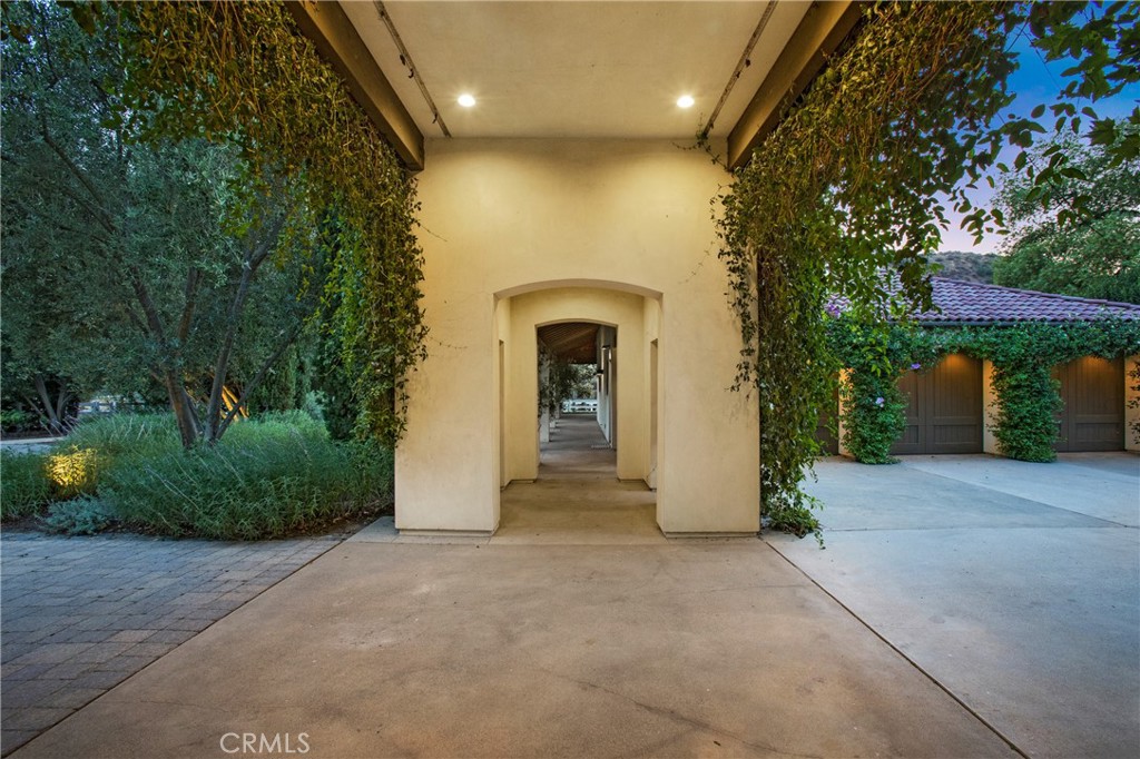 28100 Modjeska Canyon Road Silverado, CA 92676 - Photo 25 of 30 a view of a house with a yard and garage