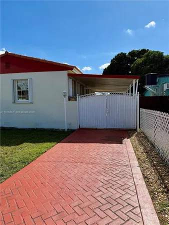 a backyard of a house