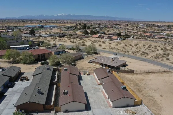 an aerial view of a city