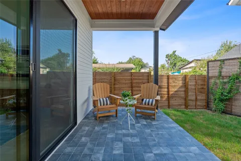 a view of outdoor space with seating