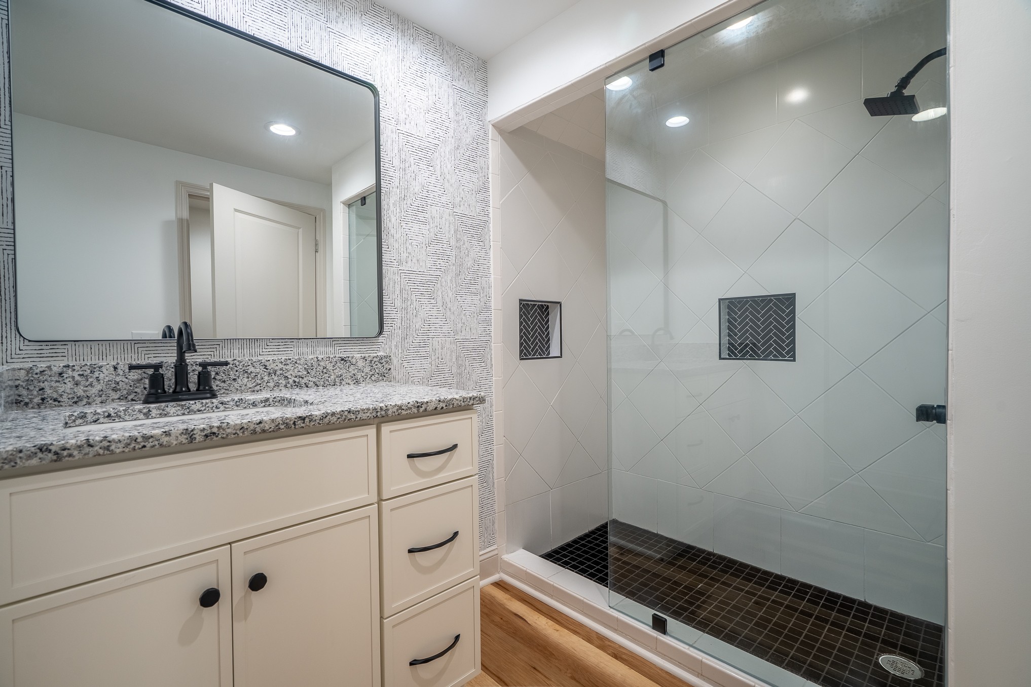 26 Barns Road Leoma, TN 38468 - Photo 45 of 55 a bathroom with a sink and a mirror