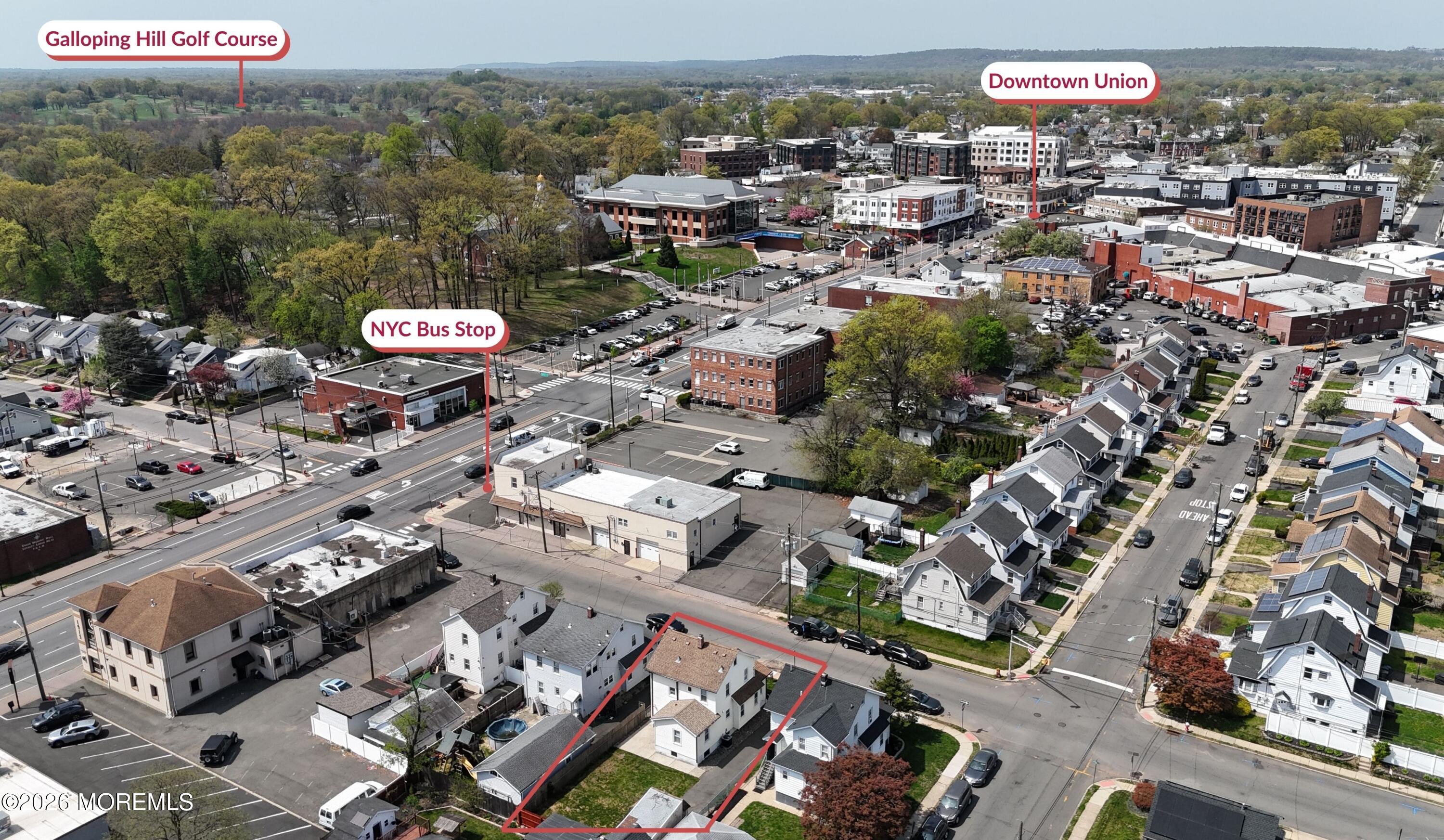 1017 Grandview Avenue Union, NJ 07083 - Photo 27 of 29 Drone shot bus town golf course 4.1 Labe