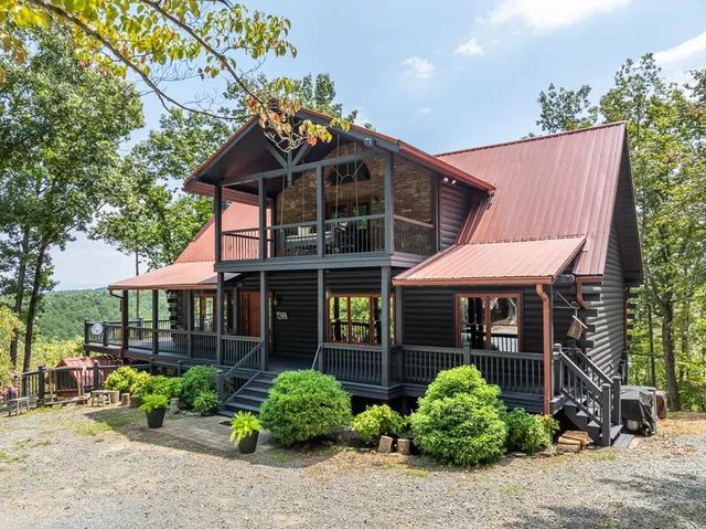 a front view of a house with a porch