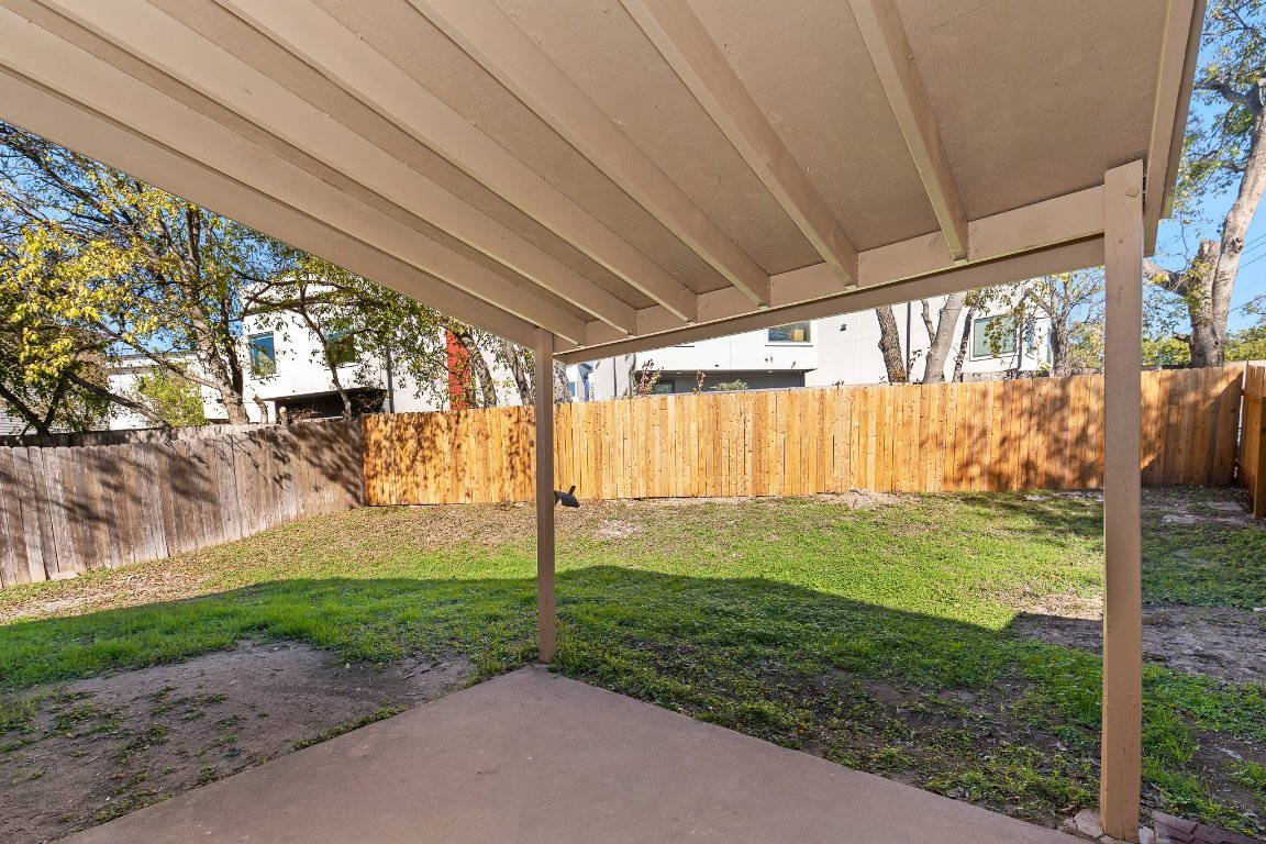 10807 Lambert Circle, Unit A Austin, TX 78758 - Photo 36 of 39 a view of a porch with a backyard
