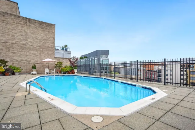 a view of a swimming pool