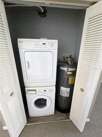 a close view of closet