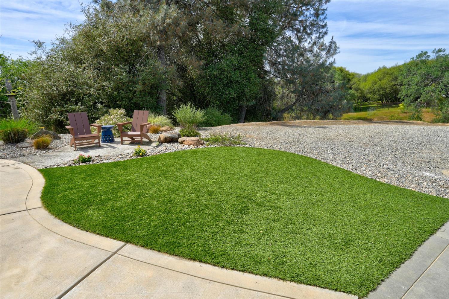 47482 Veater Ranch Road Coarsegold, CA 93614 - Photo 5 of 51 a view of backyard with swimming pool and sitting area