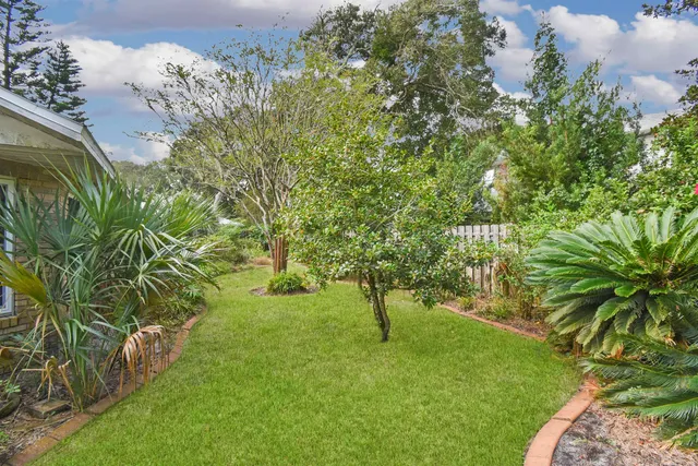 a view of yard with tree