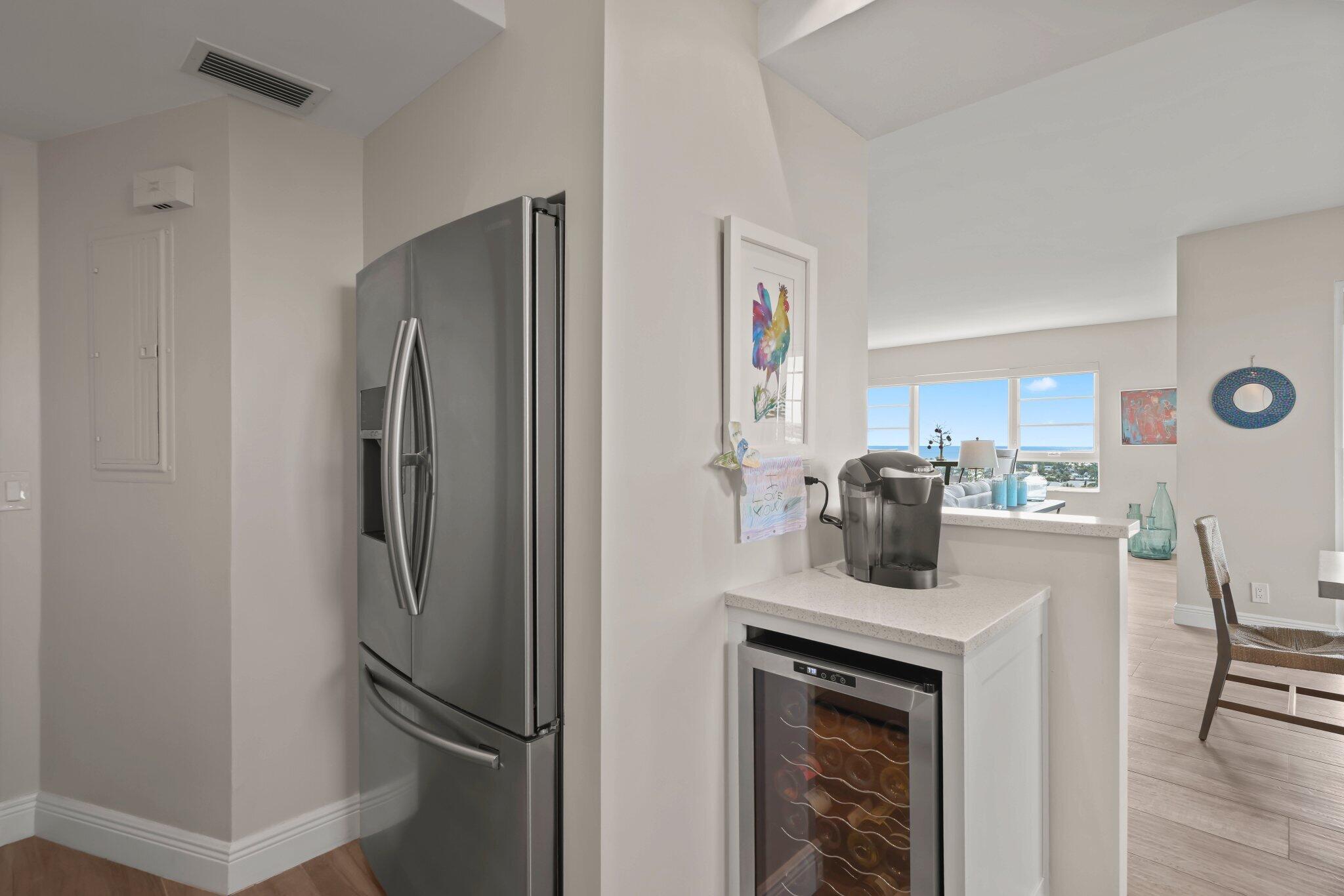 50 E Road, Unit 12J Delray Beach, FL 33483 - Photo 20 of 43 Refrigerator and wine fridge