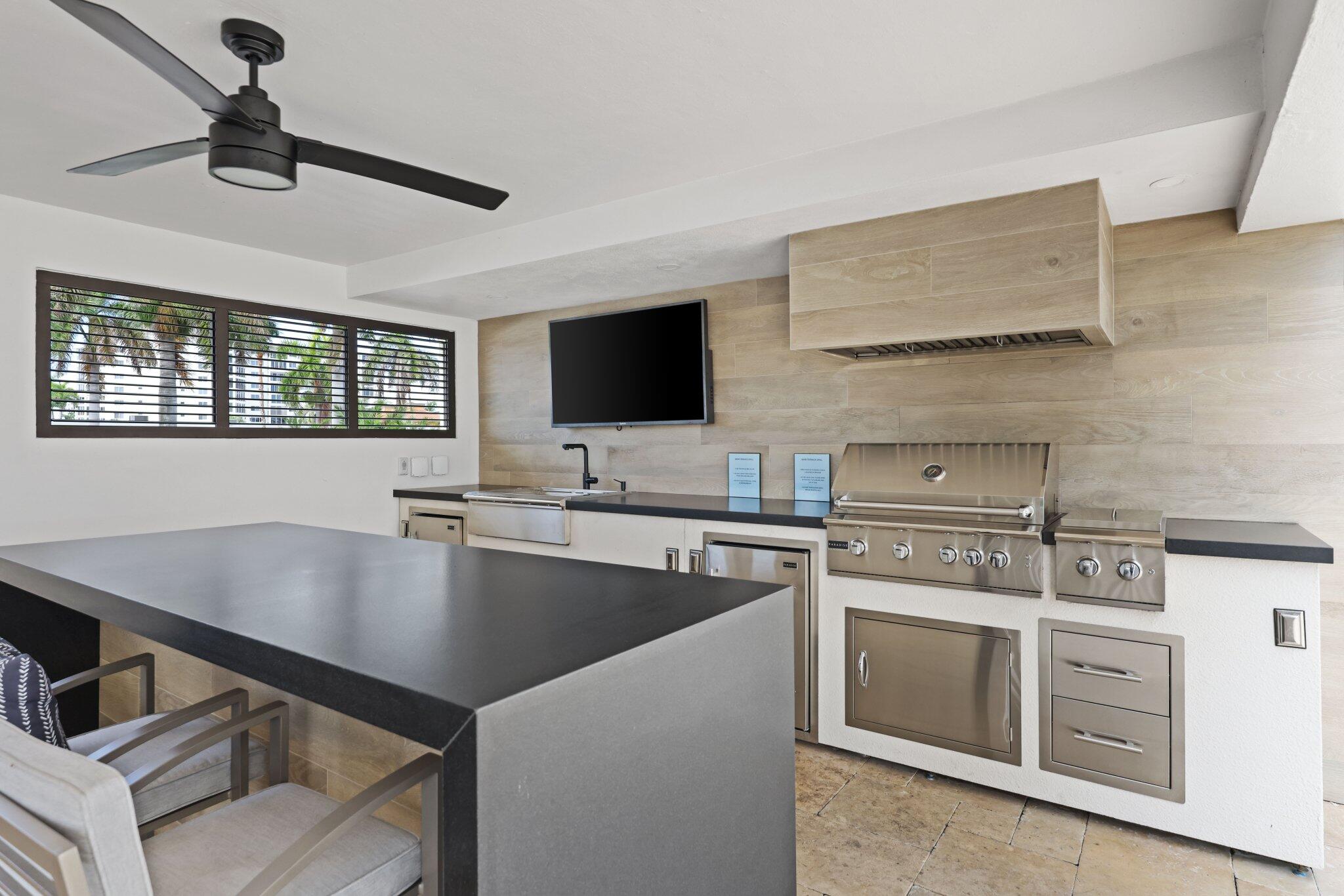 50 E Road, Unit 12J Delray Beach, FL 33483 - Photo 41 of 43 New Grill and Cabana