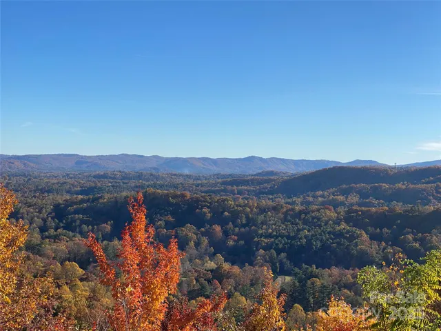 a view of city and mountain