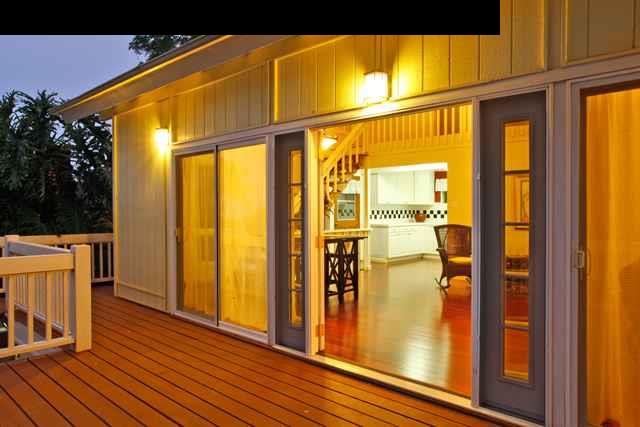 223 Ainakula Road Kula, HI 96790 - Photo 7 of 30 a view of a porch with wooden floor and furniture