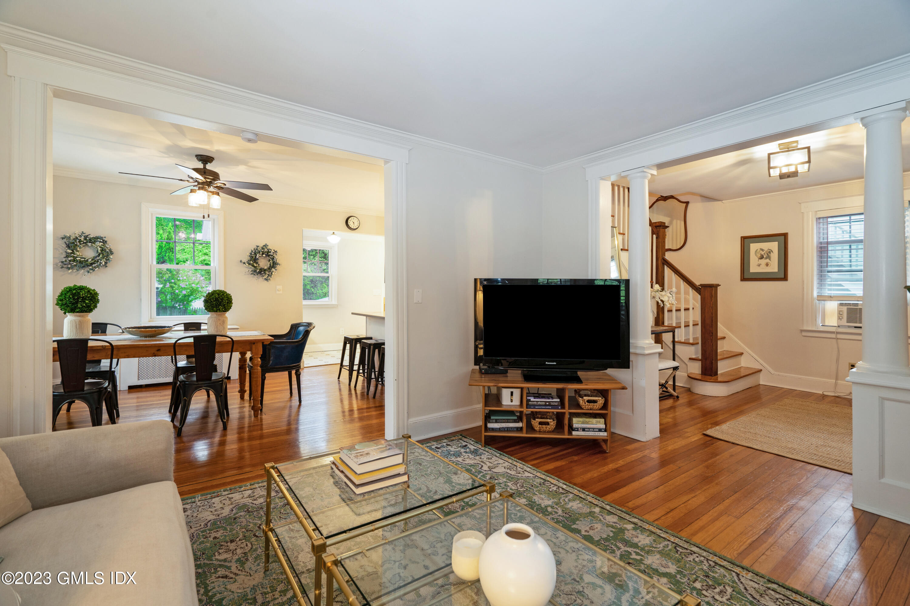 328 Delavan Avenue Greenwich, CT 06830 - Photo 11 of 25 a living room with furniture and a flat screen tv