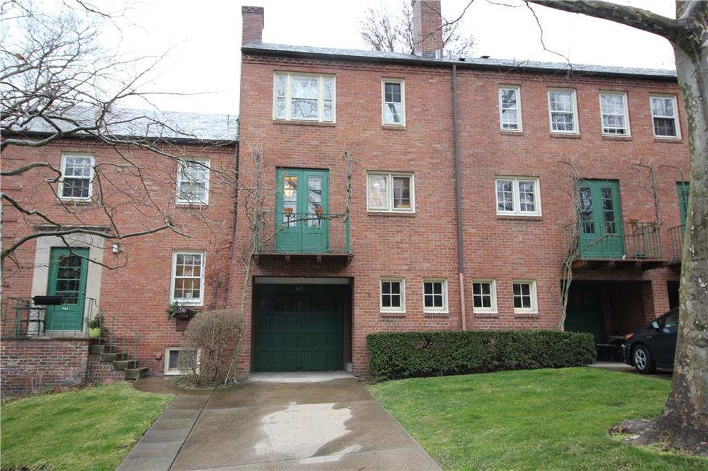 542 Bigham Road Pittsburgh, PA 15211 - Photo 19 of 25 The back of the home showing the Juliet balcony with climbing vines that bring add to the whimsical surroundings of Chatham Village.