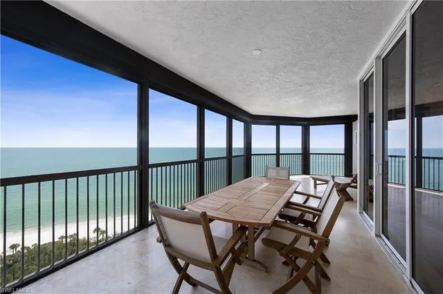 a view of a city from a balcony