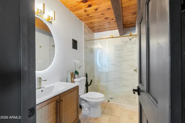 a view of a living room and hardwood floor