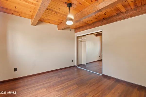 a view of a house with wooden floor