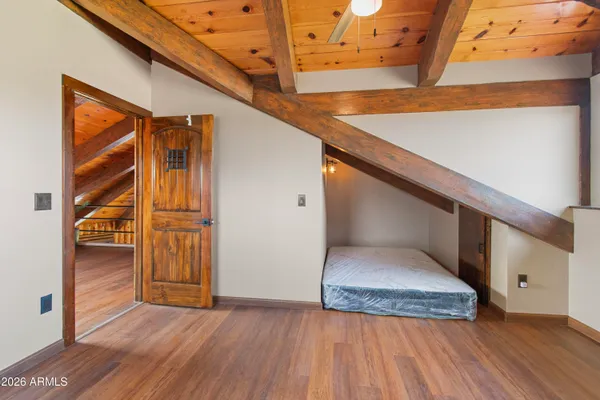 a view of staircase with large windows