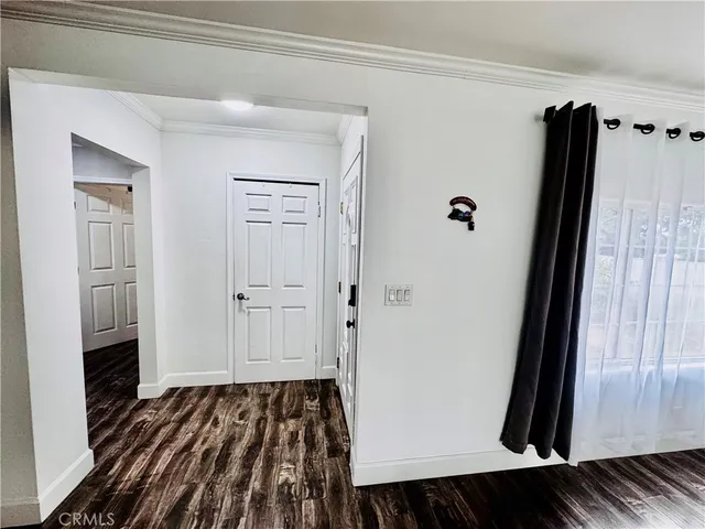 a view of a closet area