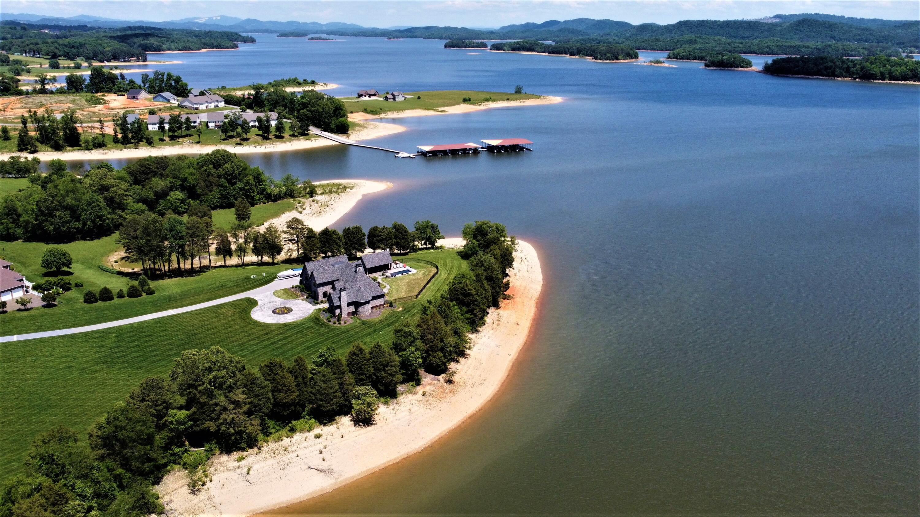 Lot 9-a Peninsula Point, Unit 9A & 9B Rutledge, TN 37861 - Photo 7 of 26 Peninsula Lot Areial View at Back Graing