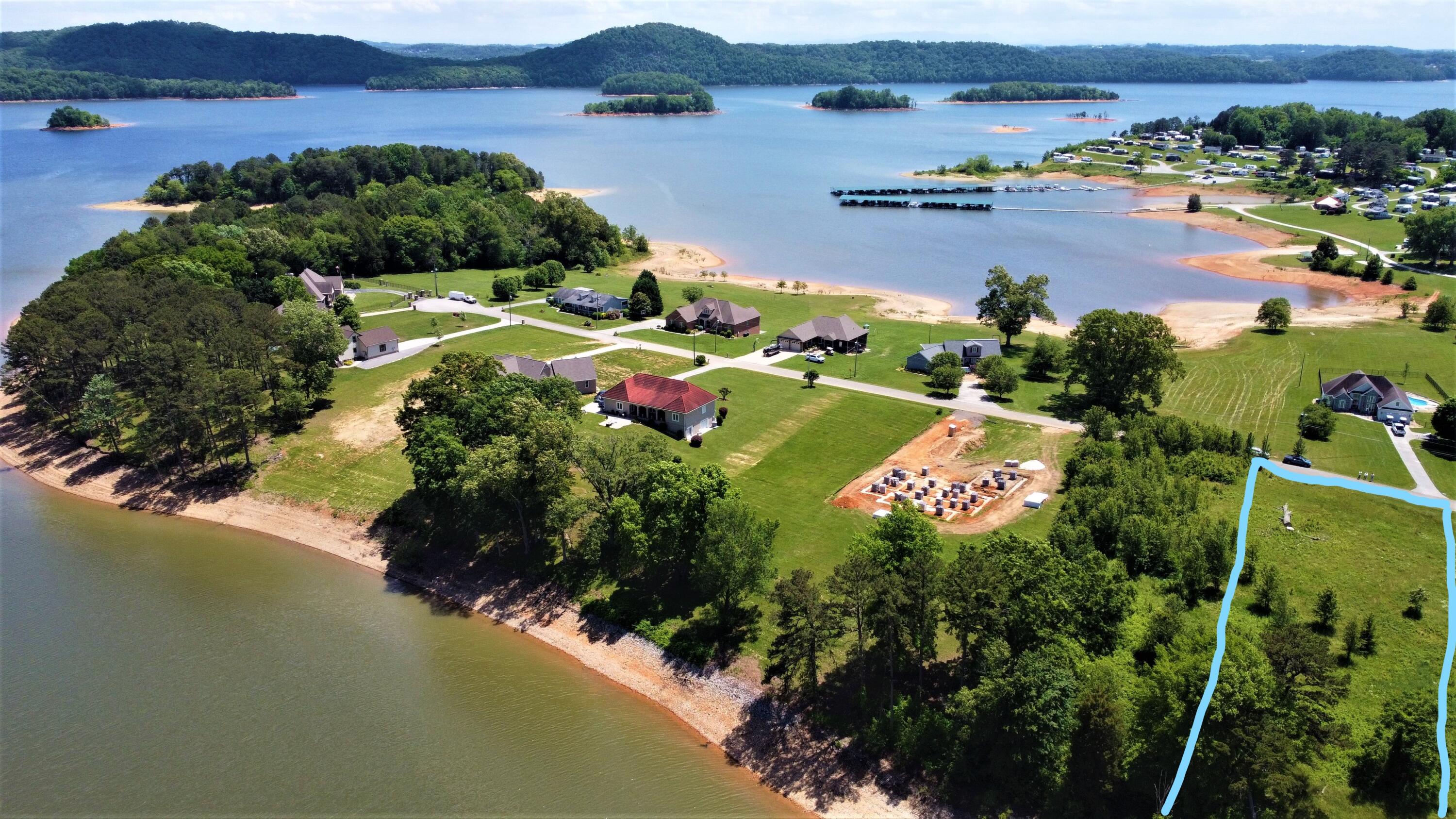 Lot 9-a Peninsula Point, Unit 9A & 9B Rutledge, TN 37861 - Photo 8 of 26 Peninsula Lot Areial View Best to Cul de