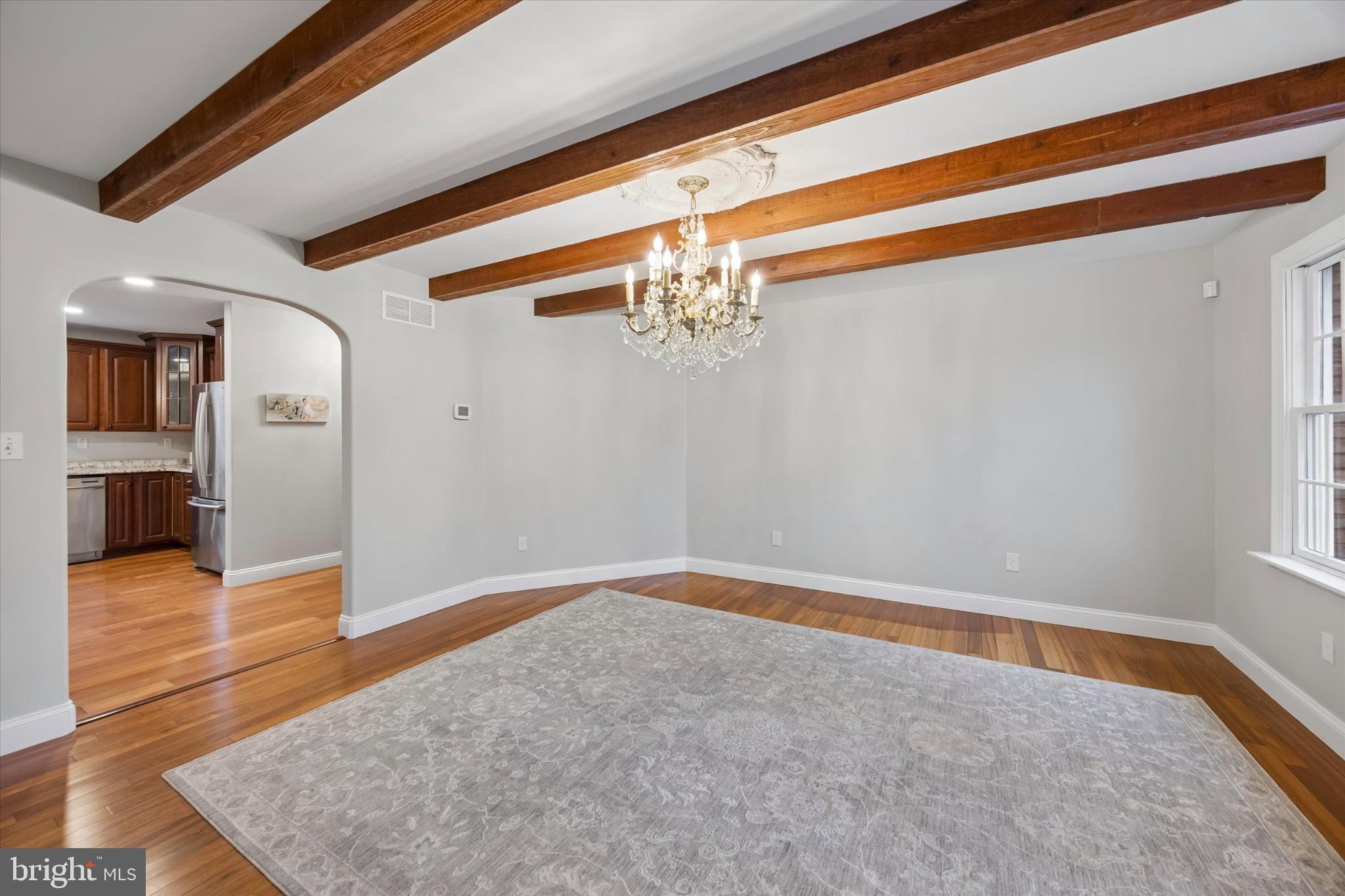 883 Atsion Road Shamong, NJ 08088 - Photo 5 of 42 a view of livingroom with hardwood floor and a ceiling fan