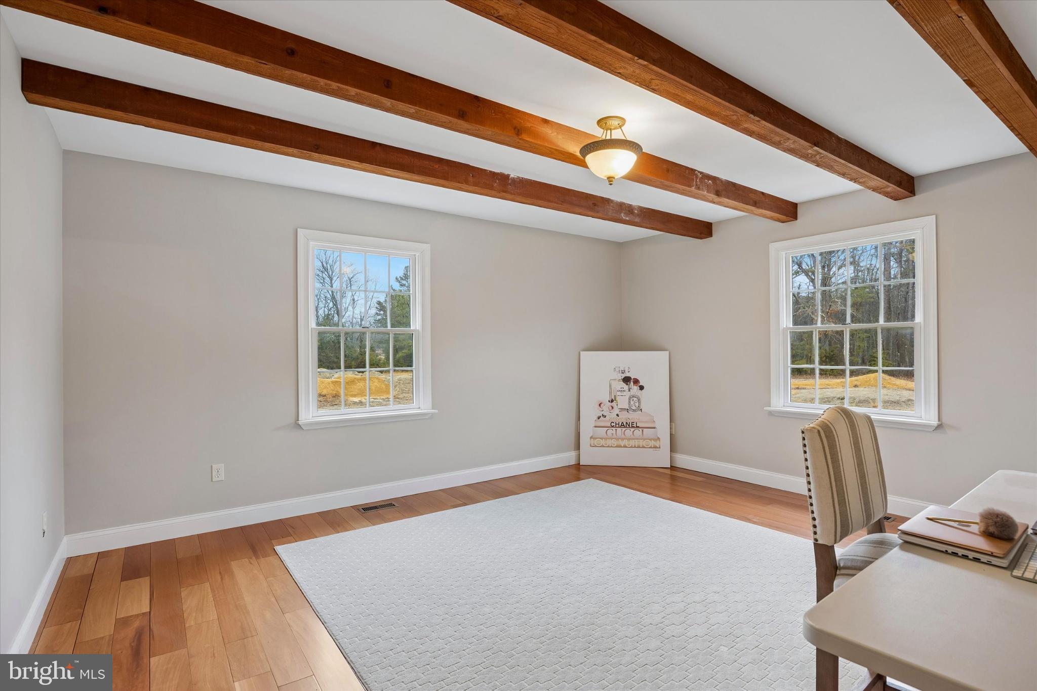 883 Atsion Road Shamong, NJ 08088 - Photo 9 of 42 Bright and airy room with rustic beams.