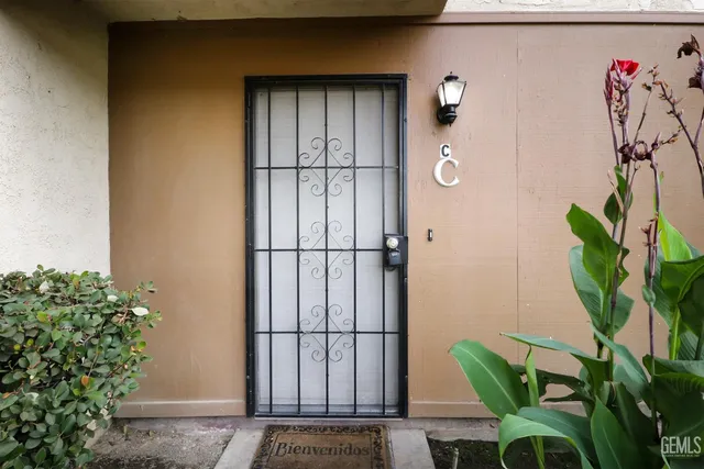 a front view of a house with entryway